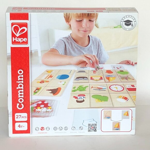 New in Box Hape Combino Wooden Card Learning Game - Picture 6 of 11